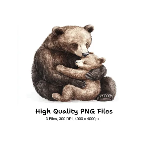 Bear Family Clipart Bundle