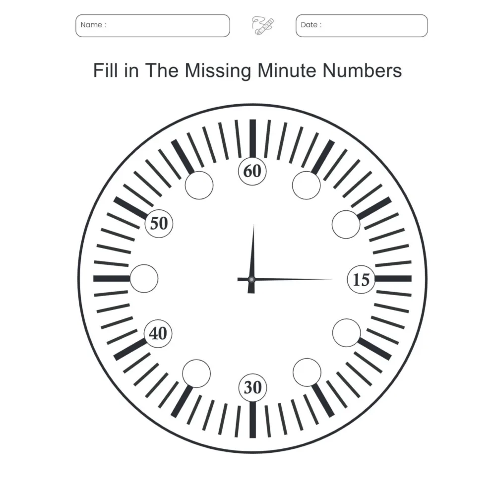 Time Learning Clocks Worksheet Book
