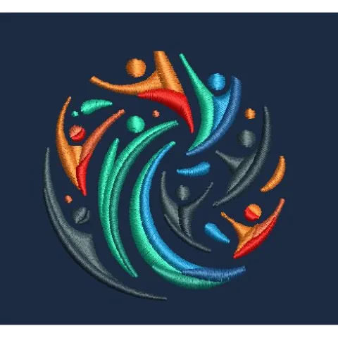 Teamwork Embroidery Design