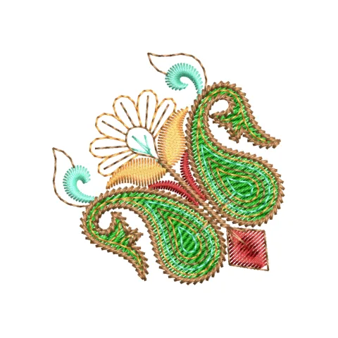 Paisley Embroidery Design