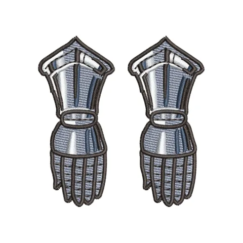 Worrior Gloves Embroidery Design