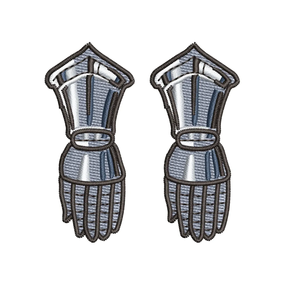 Worrior Gloves Embroidery Design