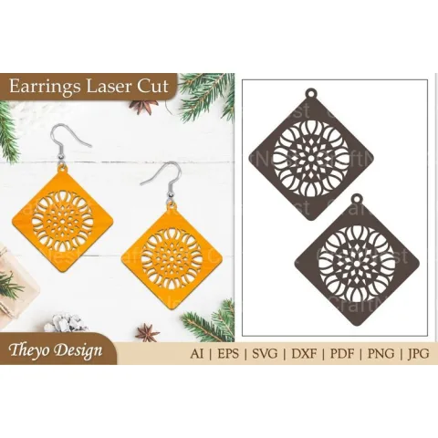 Lasercut Earrings SVG Bundle