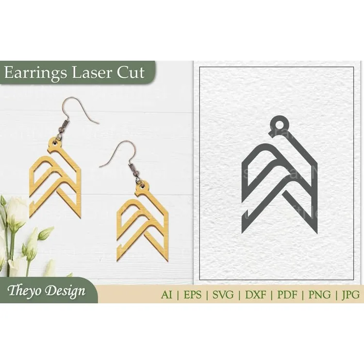 Laser Cut Earrings SVG Bundle