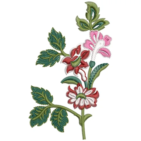 Flower Art Embroidery Design