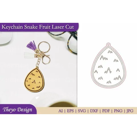 Fruit Keychain SVG Bundle