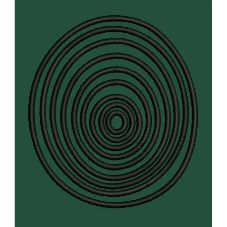 Circles In Black Embroidery Design