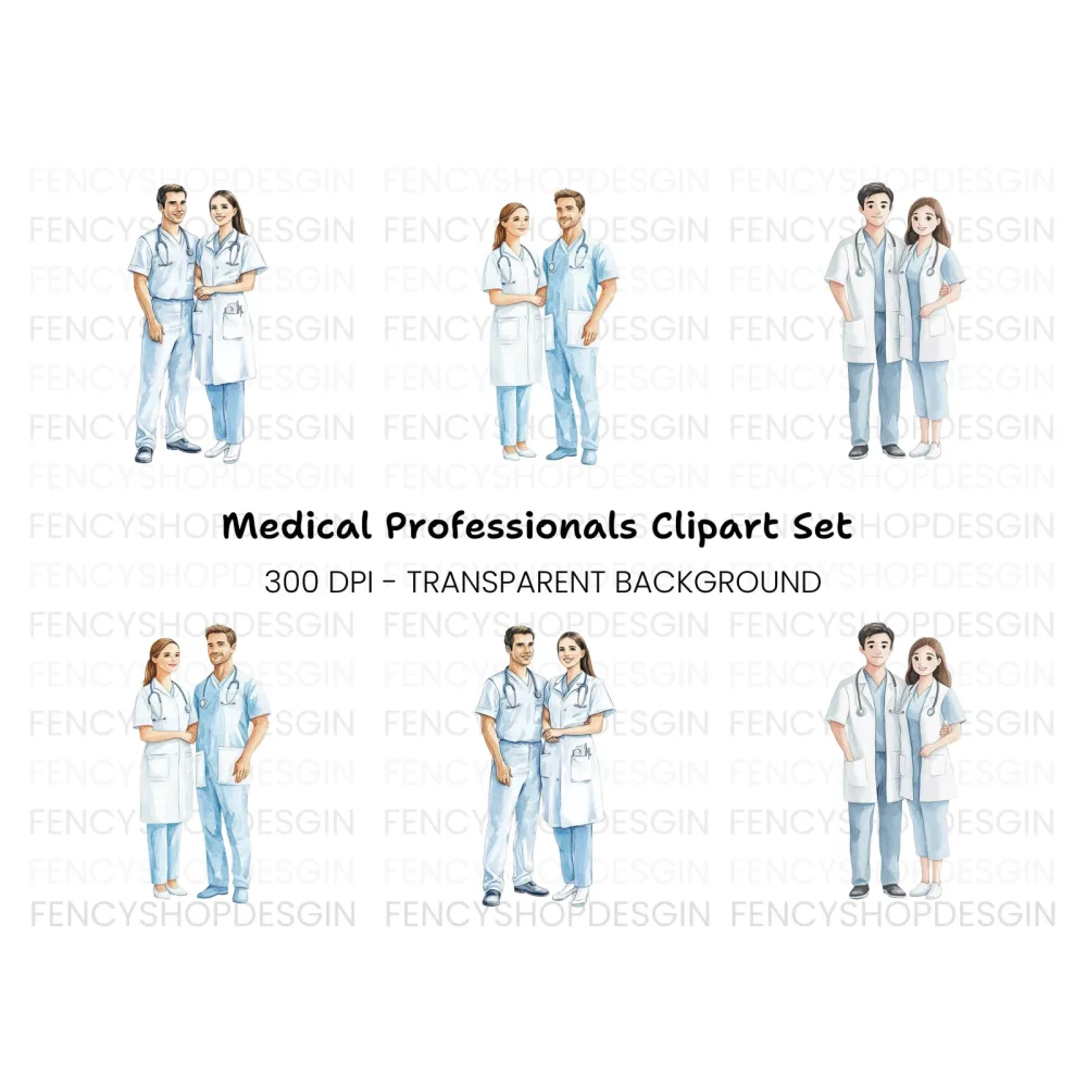 Medical Couple Clipart Bundle