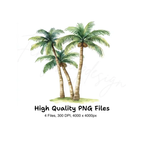 Palm Trees Clipart Bundle