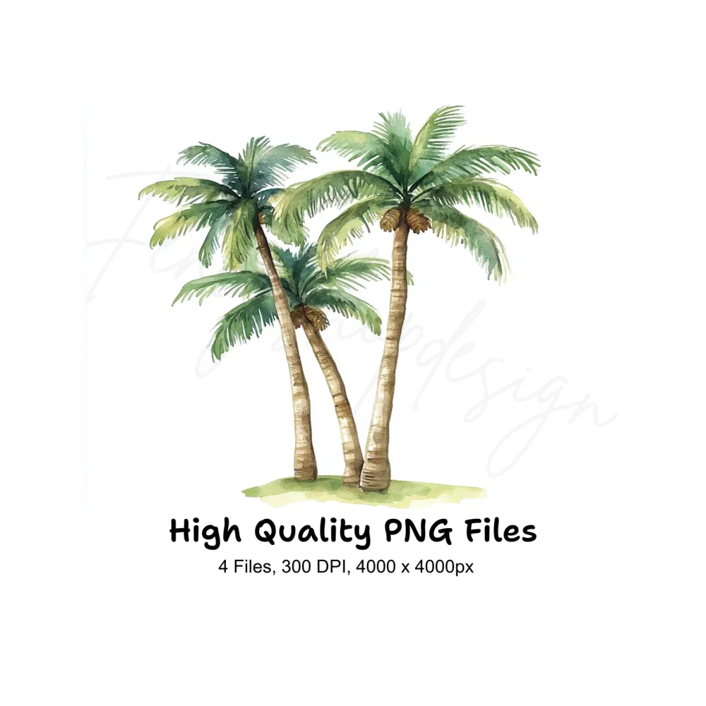 Palm Trees Clipart Bundle