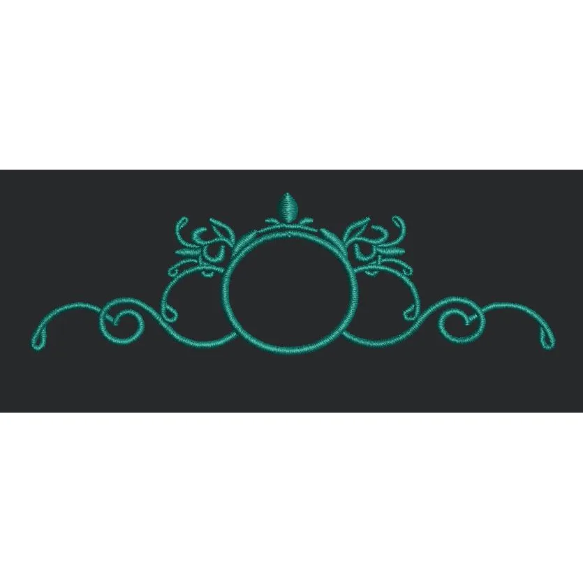 Filigree Scroll Ornament Embroidery Design