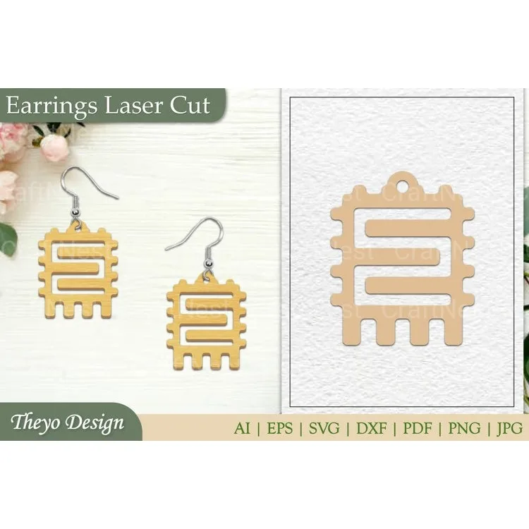 Earrings Lasercut SVG Bundle