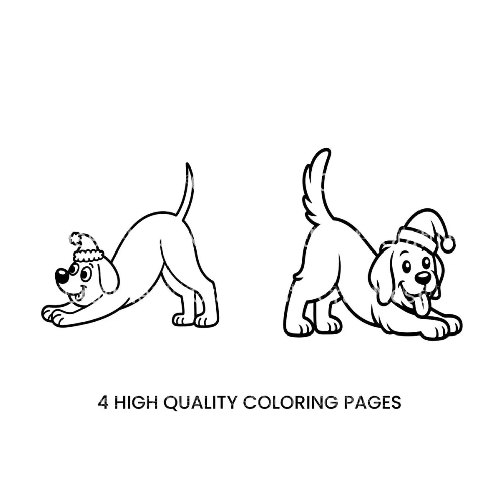 Christmas Puppy Playtime Coloring Books