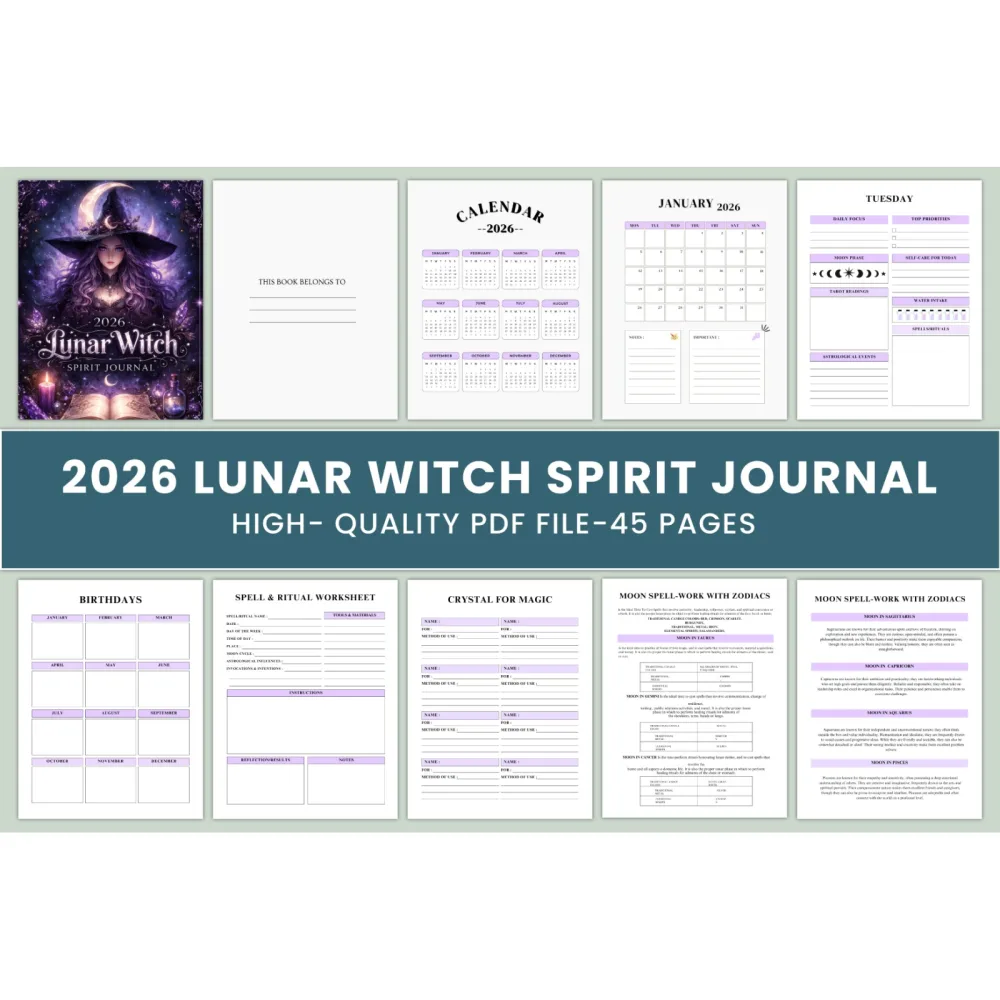 Lunar Witch Spirit Journal