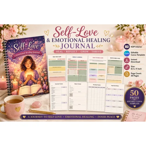 Self Love Emotional Healing Journal