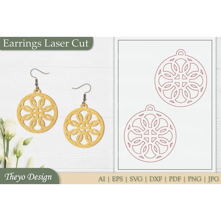 Laser Cut Earrings SVG Bundle