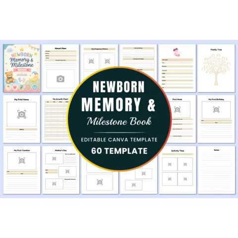 Newborn Memory Milestone Book