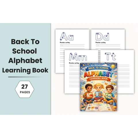 Back to School Alphabet Learning Planner
