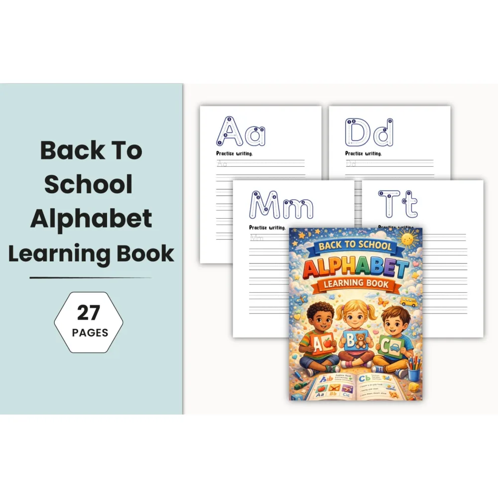 Back to School Alphabet Learning Planner