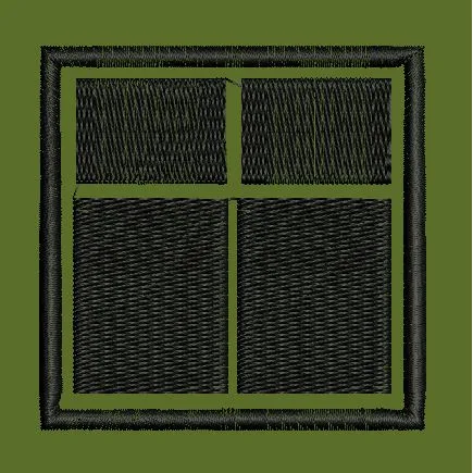 Four Pane Window Lattice Embroidery Design