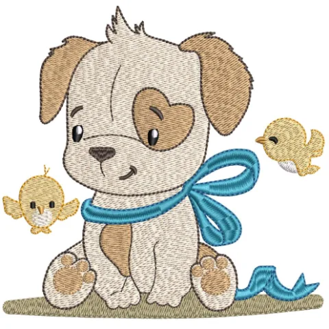Dog Embroidery Design