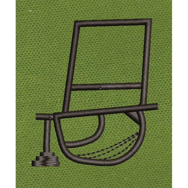 Metal Rockingchair Embroidery Design