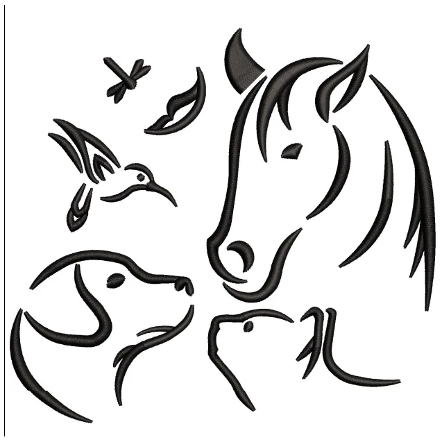 Animal Embroidery Design
