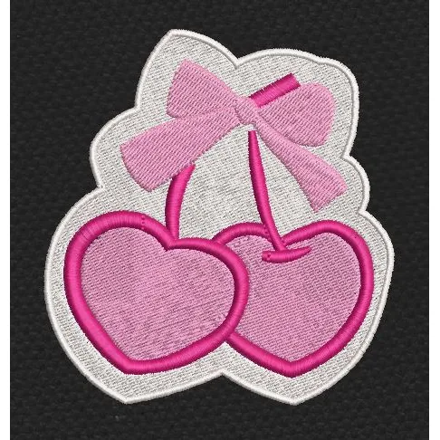 Heartberry Pink & White Embroidery Design