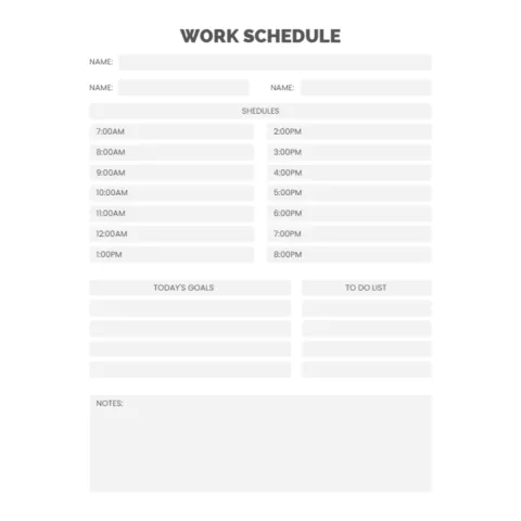 Work Schedule Bundle