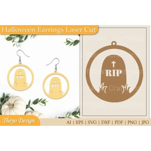 Halloween Earrings SVG Bundle