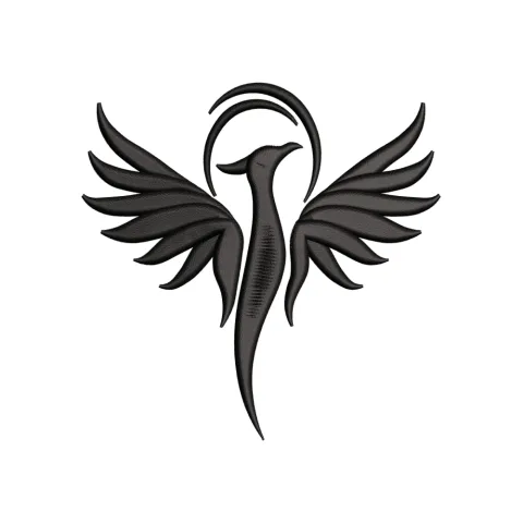 Bird of Angel Embroidery Design