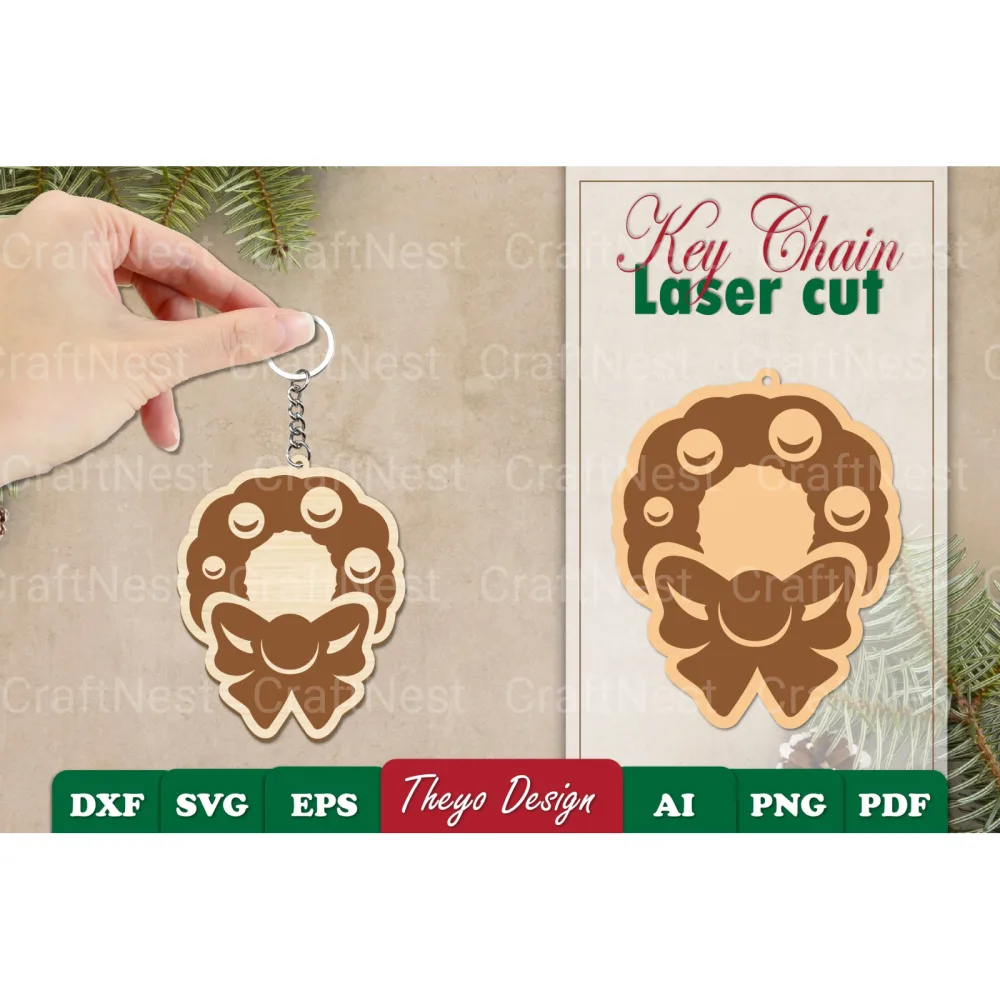 Christmas Keychain SVG Bundle