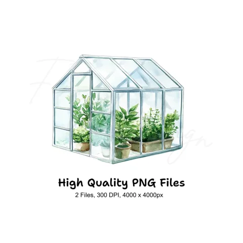 Greenhouses Clipart Bundle