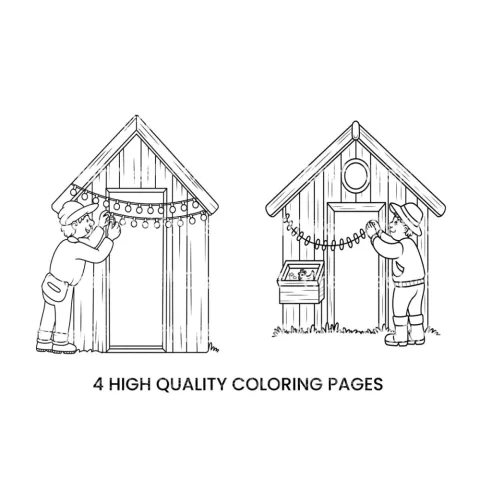 Decorating Chicken Coops Coloring Books
