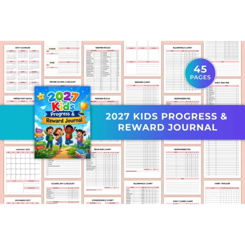 Kids Progress Reward Journal
