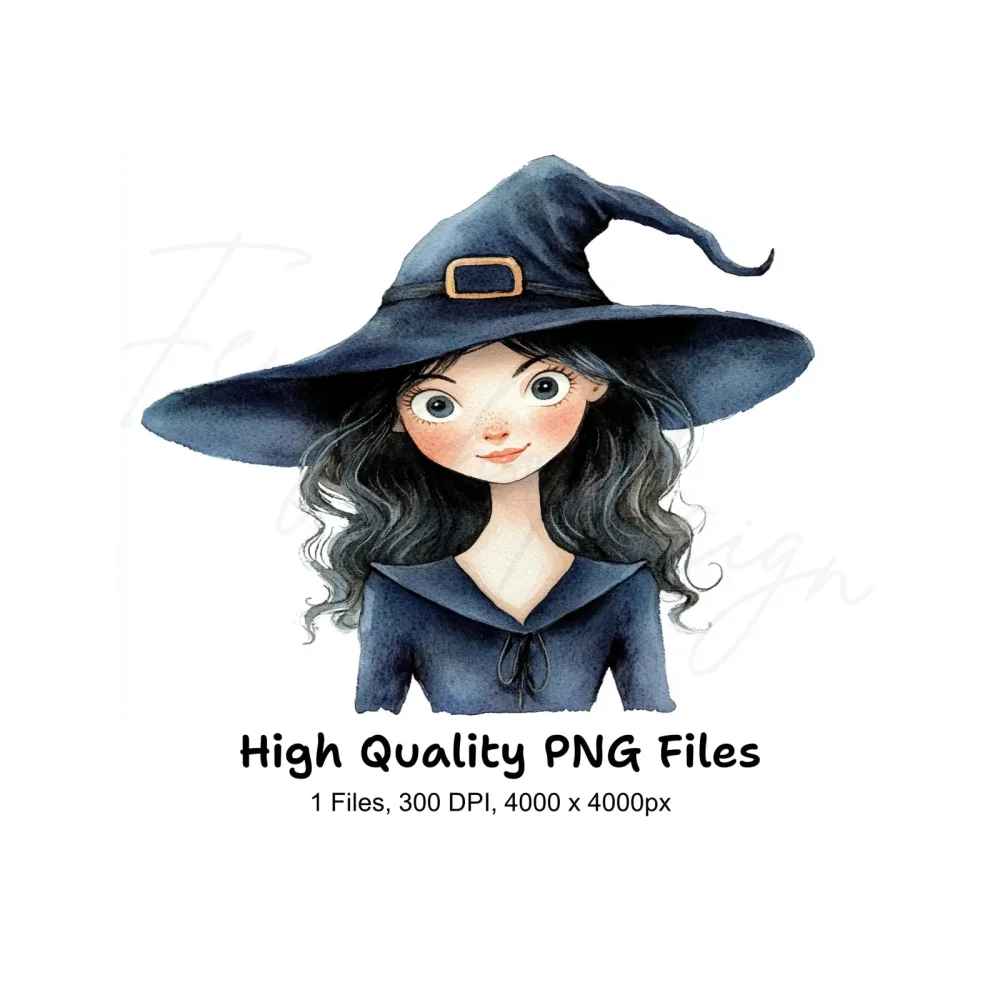 Cute Witch Clipart Bundle