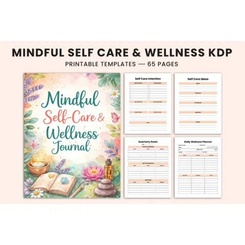 Mindful Self-Care Wellness Journal