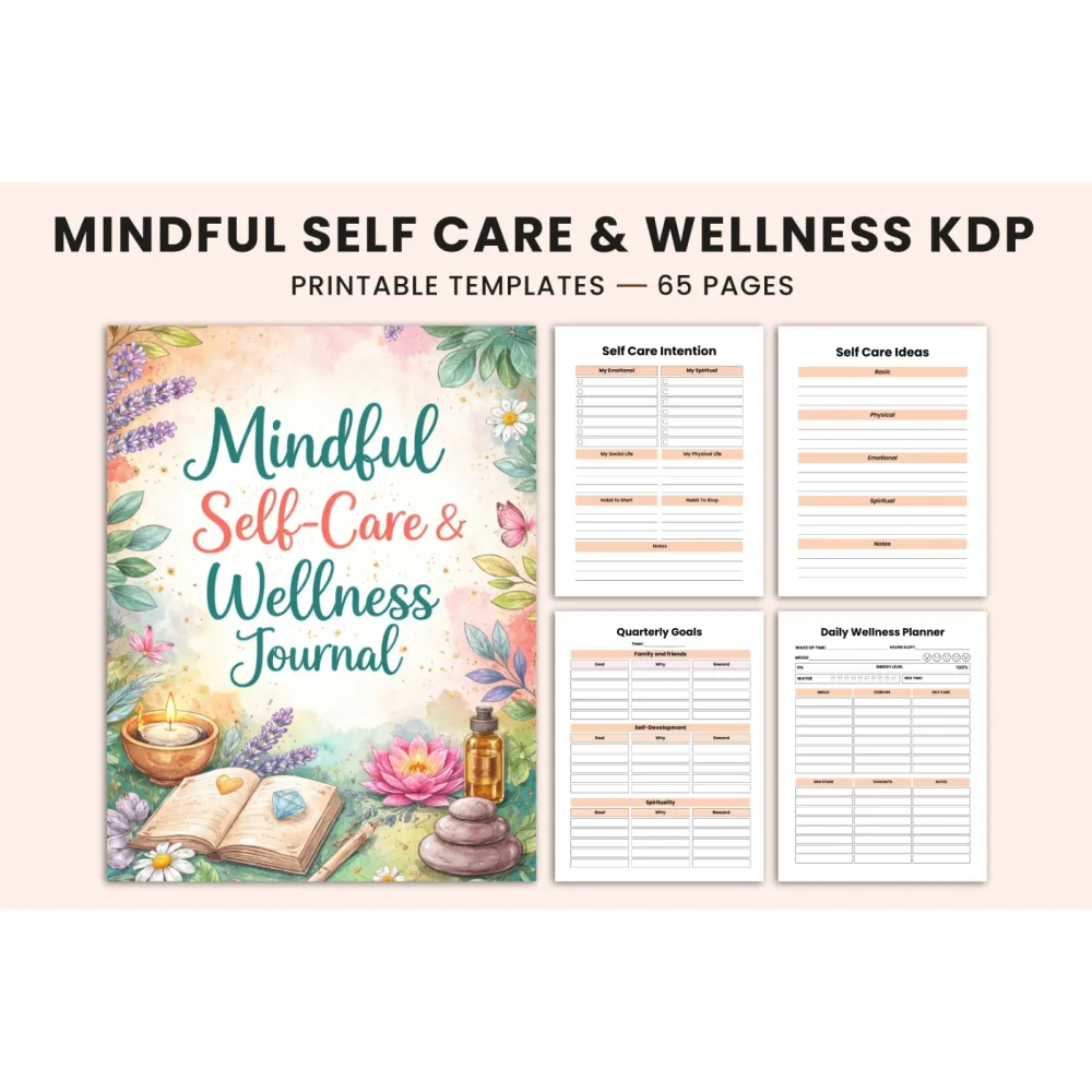 Mindful Self-Care Wellness Journal