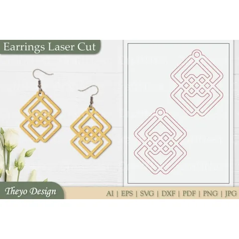 Earrings Laser Cut SVG Bundle