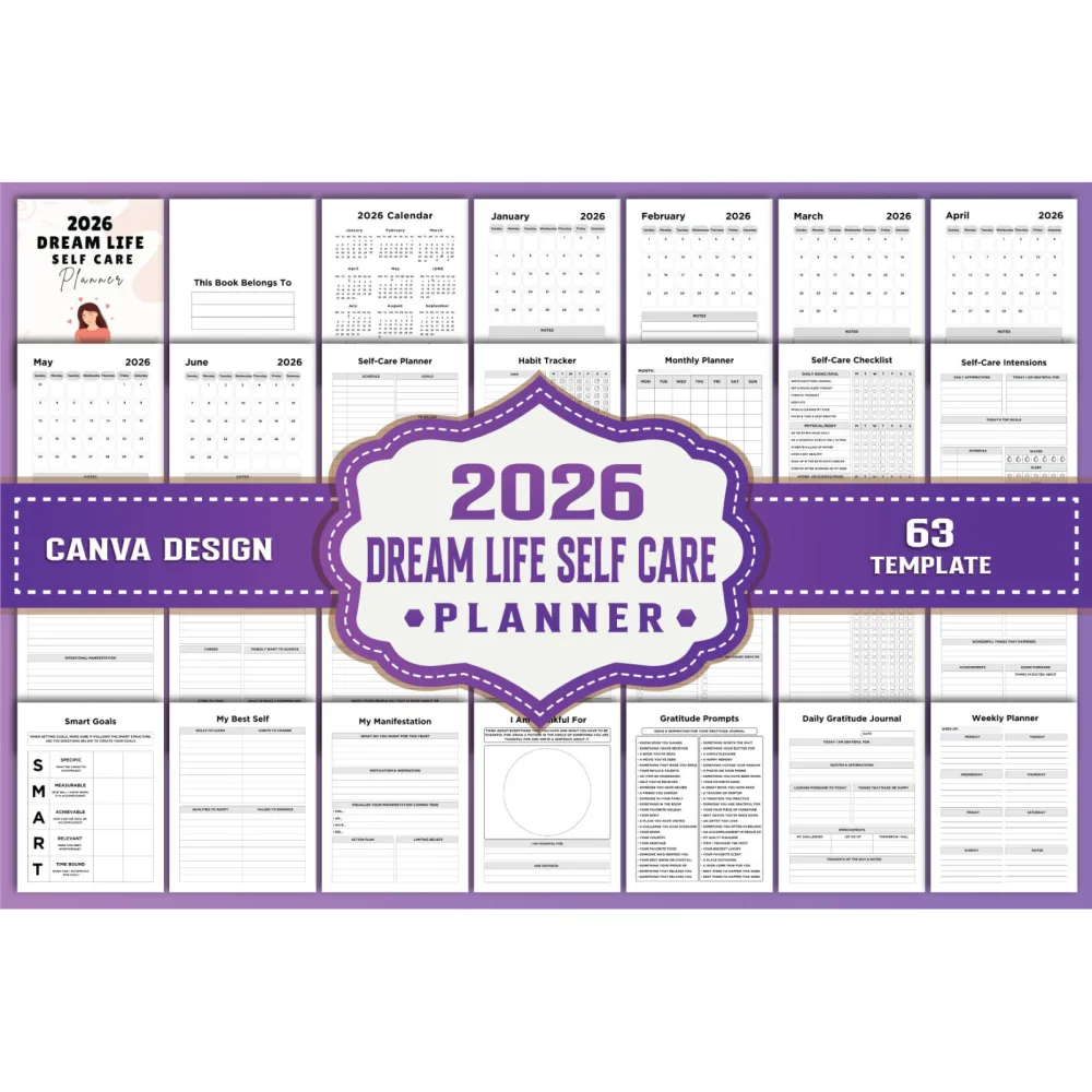 Dream Life Self Care Planner