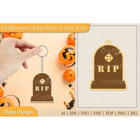 Halloween Keychain SVG Bundle