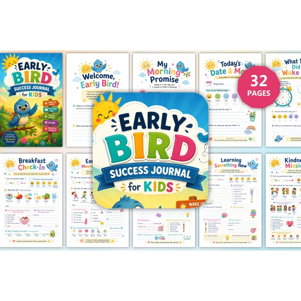 Early Bird Success For Kids Journal