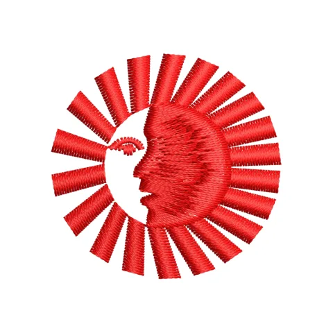 Sun Embroidery Design