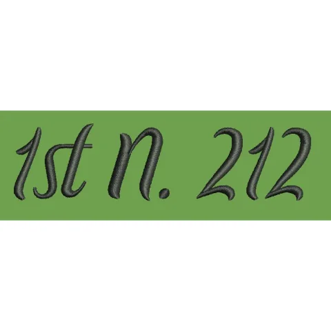 Text Reading Embroidery Design