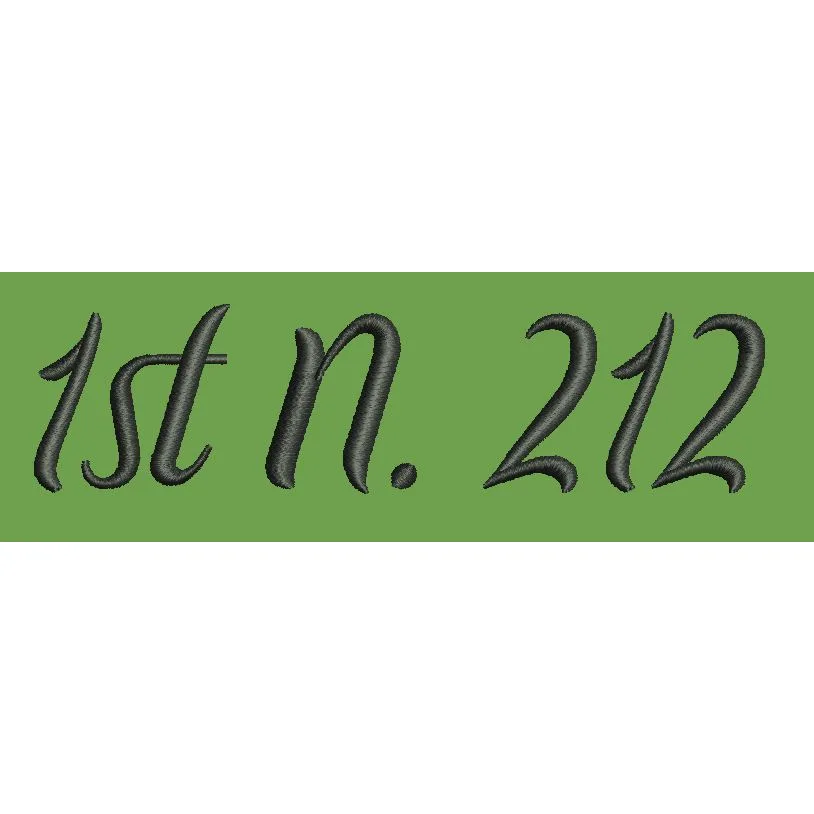 Text Reading Embroidery Design
