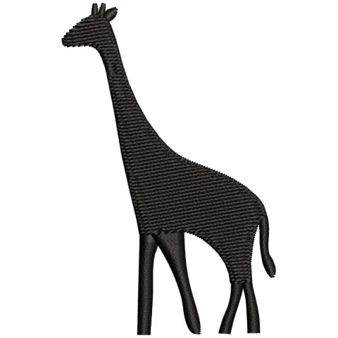 Giraffe Embroidery Design
