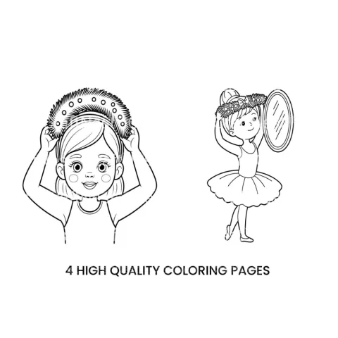 Ballerina Girl Coloring Books Coloring Books