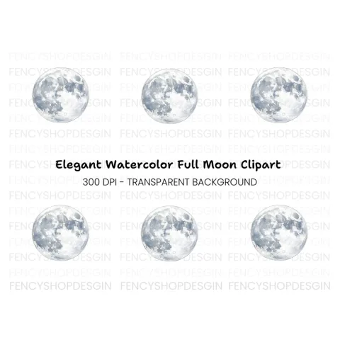 Moon Clipart Bundle