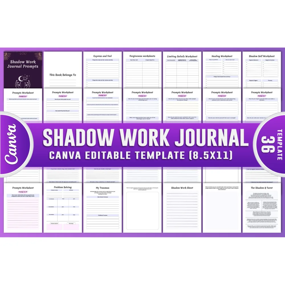 Shadow Work Journal: Enhance Self-Discovery and Growth