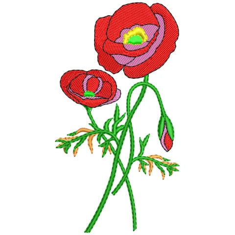 Rosey Embroidery Design
